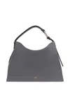 Furla Arch-motif Leather Tote Bag In Grey
