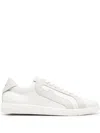 Furla Arch-motif Leather Sneakers In White