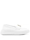 Furla Arch-motif Loafers In White