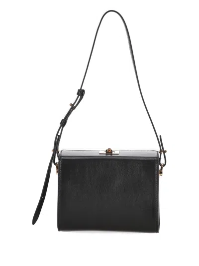Furla Arco Black Twist Lock Shoulder Bag