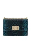 Furla Arco Python-print Crossbody Bag In Multi