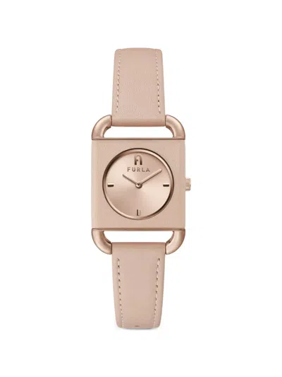 Furla Arco Square 28mm Watch In Neutral