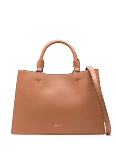 Furla Arcosfera-detail Tote Bag In Brown