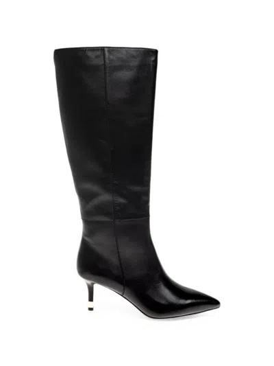 Furla Aria Pointed-toe Boots In Black