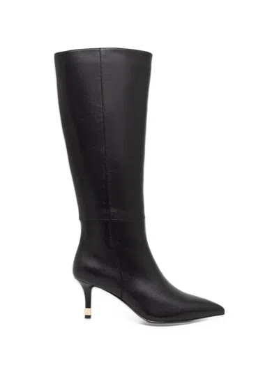 Furla Aria Pointed-toe Knee-high Boots In Black
