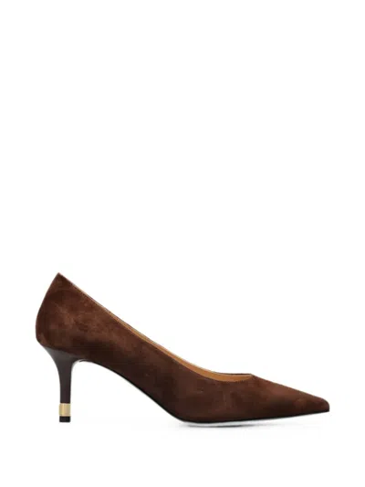 Furla Aria Pointed-toe Pumps In Brown