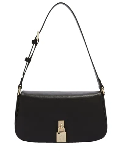 Furla Artemis Small Leather Shoulder Bag In Black