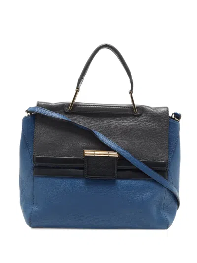Pre-owned Furla Artesia Creta Top-handle Bag In Blue