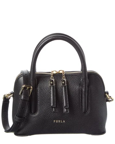 Furla Atmosfera Leather Crossbody In Black