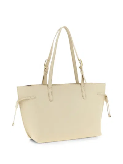 Furla Ava Hammered Leather Tote Bag In Neutral