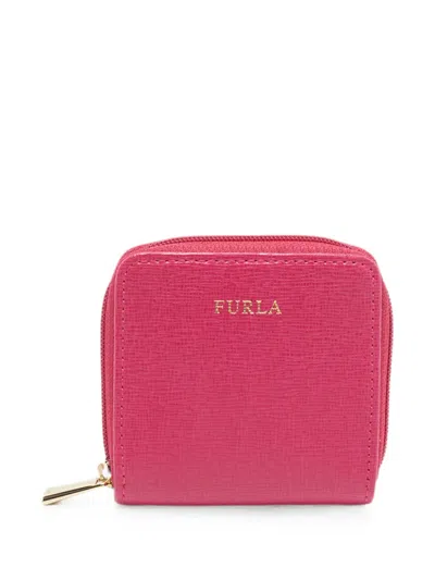 Pre-owned Furla Babylon Leather Wallet In Pink