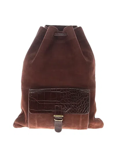 Pre-owned Furla Backpack In Brown