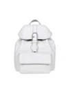 Furla Flow Buckle-detailed Backpack In Marshmallow