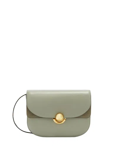 Furla Green Leather Shoulder Bag In Agave B