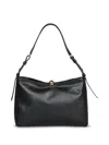 Furla Soft Sphere Medium Shoulder Bag In Black