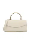 Furla Foldover Top Handle Bag In Beige