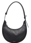Furla Curved Silhouette Mini Shoulder Bag In Black