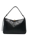 Furla Soft Large Shoulder Bag With Adjustable Strap In Black