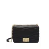 Furla Quilted Chain Strap Shoulder Bag In Black