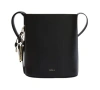 Furla Small Roxie Leather Bucket Bag In Black