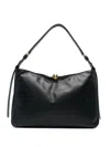 Furla Mini Soft Leather Shoulder Handbag In Black