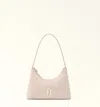 Furla Diamante Mini Leather Bag Color Azalea In Clear Blue