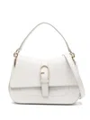 Furla Logo-buckle Leather Shoulder Bag In Marshmallow