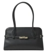 Furla Top Handle Shoulder Bag With Metal Hardware In Black