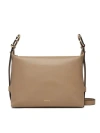 Furla Tonie M Leather Hobo Shoulder Bag In Greige In Brown