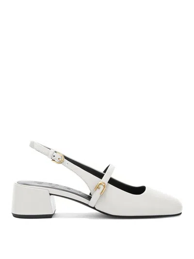Furla Mary Jane Shoe In Marshmallow Colour Colour