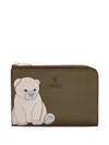 Furla Bear-print Zip-around Wallet In Black