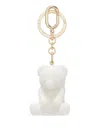 Furla Bear-shaped Keyring In Metallic