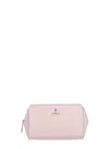 Furla Camelia L Leather Makeup Bag In Pink