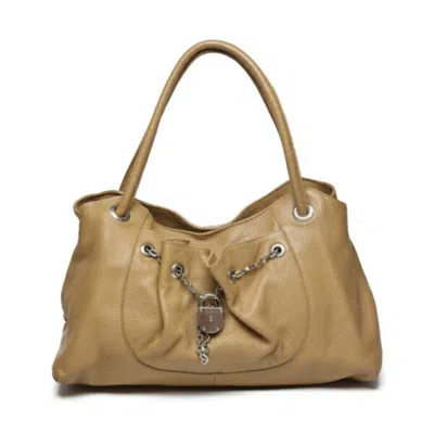 Pre-owned Furla Beige Leather Shoulder Bag Tote Bag ()