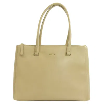 Pre-owned Furla Beige Leather Tote Bag ()