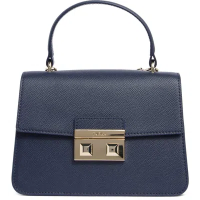 Furla Bella Mini Top Handle Satchel In Blue