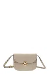 Furla Sfera Vanilla Shoulder Bag In Smooth Leather In Yellow