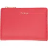 Furla Bifold Zip Wallet In Flame Red