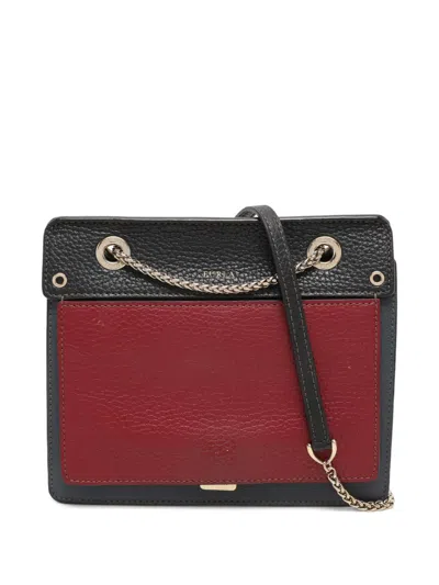 Pre-owned Furla Chain Cross Bag In Black