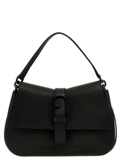 Furla Flow M Shoulder Bag In Black