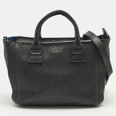 Pre-owned Furla Black Leather Capriccio Tote