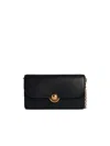 Furla Leather Crossbody Bag Chain Strap Gold-tone Hardware In Black