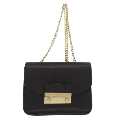 Pre-owned Furla Black Leather Shoulder Bag ()