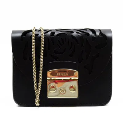 Pre-owned Furla Black Leather Shoulder Bag ()