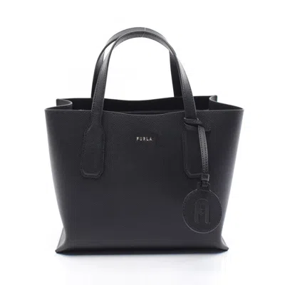 Pre-owned Furla Black Leather Tote Bag ()