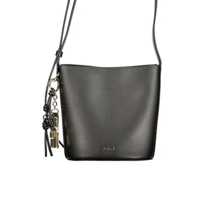 Furla Black Leather Women Bucket Women's Bag
