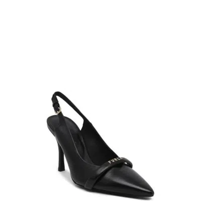 Furla Black Leather Women's Sandal