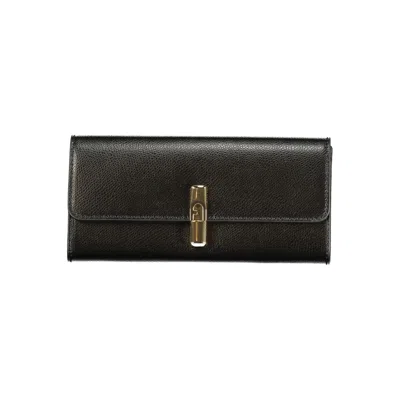 FURLA BLACK LEATHER WOMEN WALLET