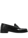 Furla Black Loafers In Black