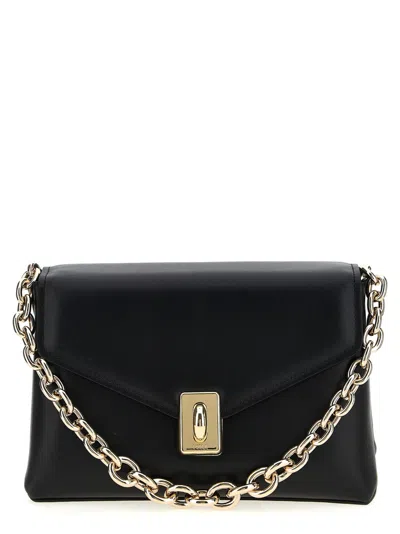 FURLA BLACK MERIDIANA SHOULDER BAG